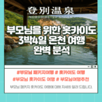 부모님 홋카이도 온천 여행