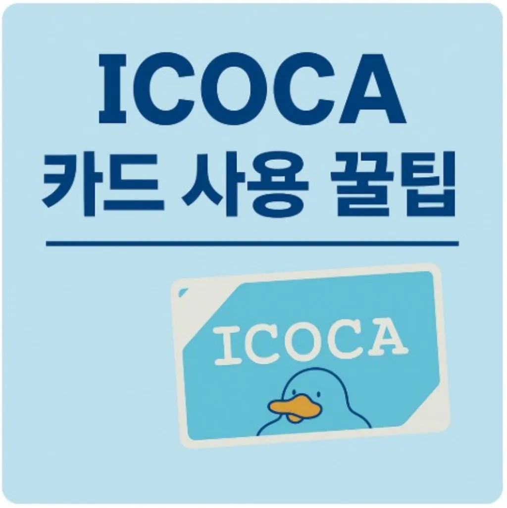 이코카 사용 꿀팁