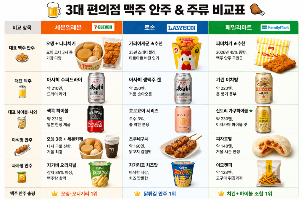 일본 편의점 비교