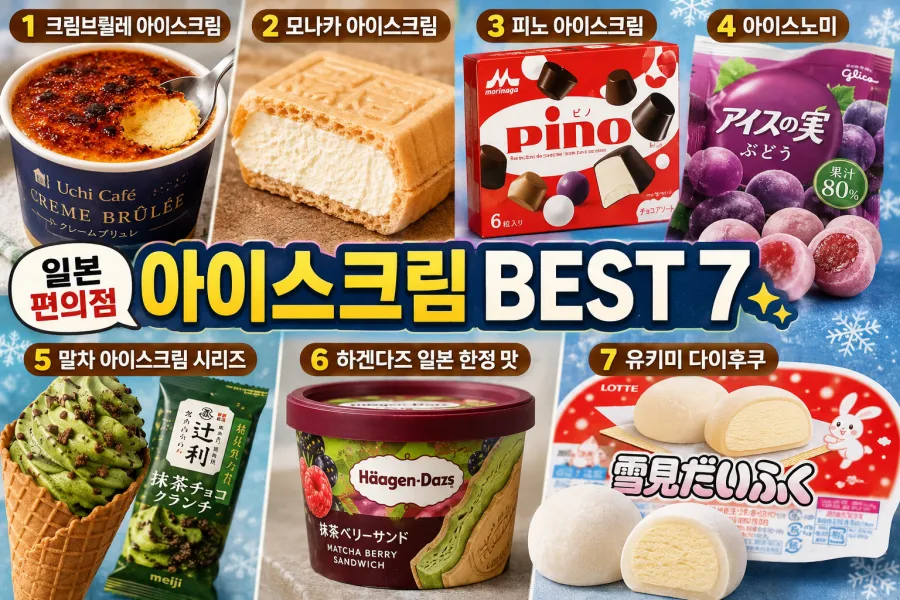 일본 편의점의 대표적인 아이스크림