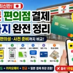일본 편의점 계산대에서 트래블로그 또는 트래블월렛 카드를 비접촉 NFC 단말기에 터치하여 결제하는 사진